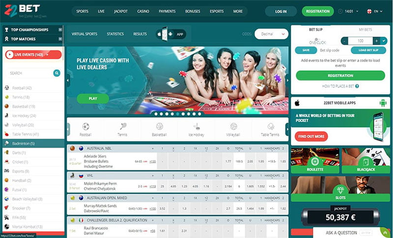 22bet - Trusted Greek Betting Site