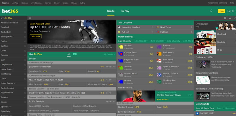 Bet365 - an attractive playground for punters