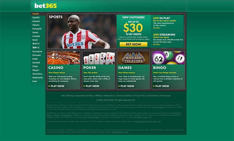 Bet365 - High Odds Betting Site