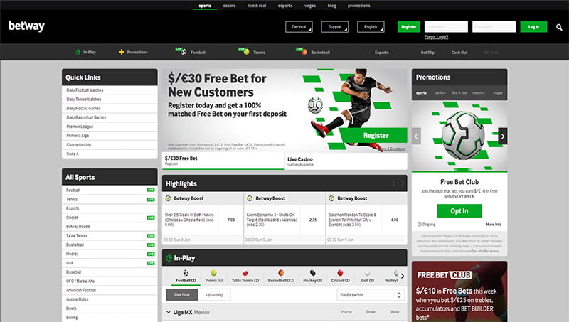 Betway - Many exciting promotions