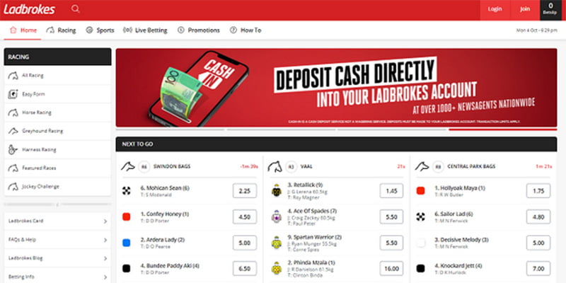 Ladbrokes - The bookmaker is crowded with participants 