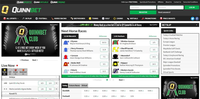 Quinnbet - bookmaker reviews uk best today