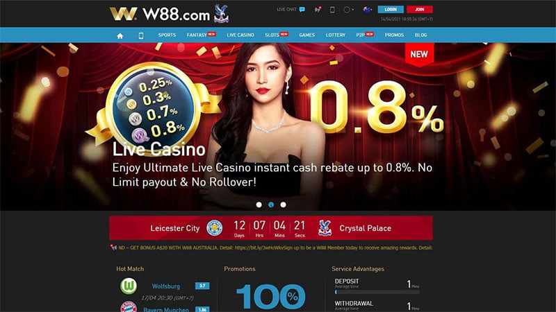 W88 – New betting site worth testing 