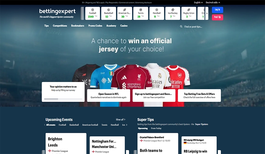 BettingExpert online community where sports enthusiasts and experts share betting tips and strategies for soccer, tennis, and more