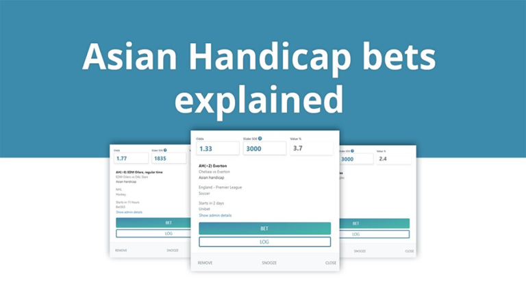 Asian handicap betting concept showing football teams, odds charts, and bettors analyzing match data