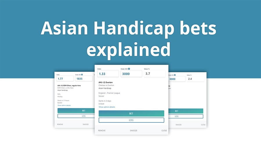 Asian handicap betting concept showing football teams, odds charts, and bettors analyzing match data