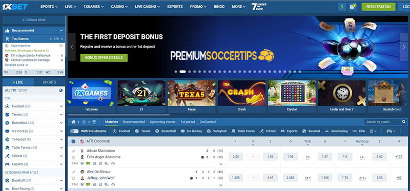 1XBET - Online darts betting site