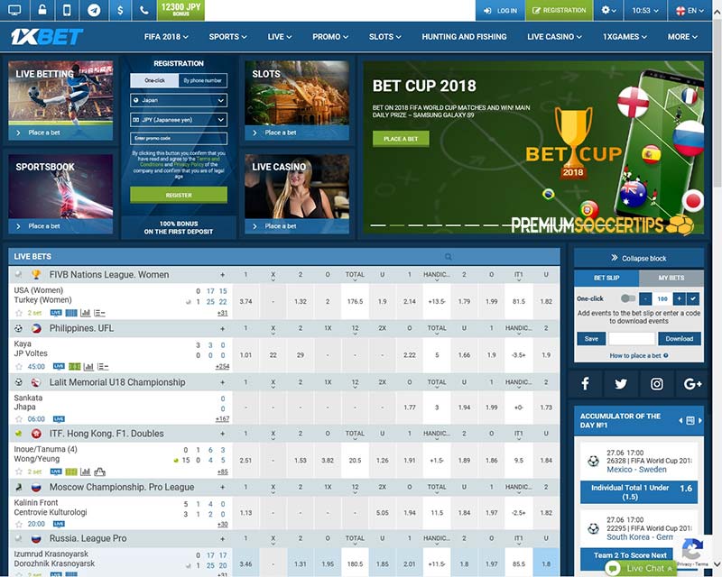 1XBet - Sites sports betting Georgia