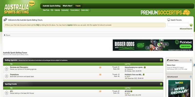 Australia Sports Betting - Football betting tips forum