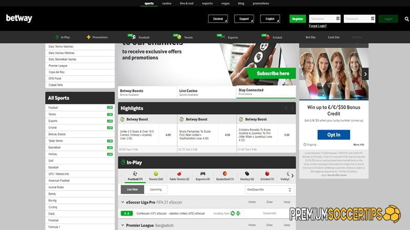 Betway is a top baseball betting app, praised for its professionalism, variety, and user-friendly interface.