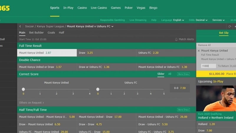 Best betting sites Kenya: Bet365