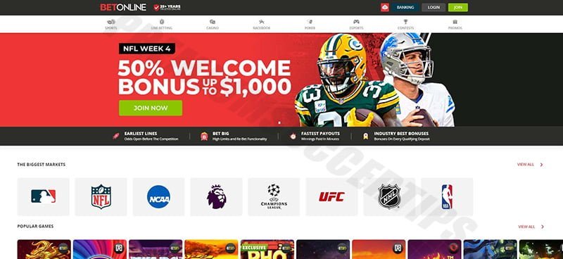 BetOnline - Site online sports betting Las Vegas