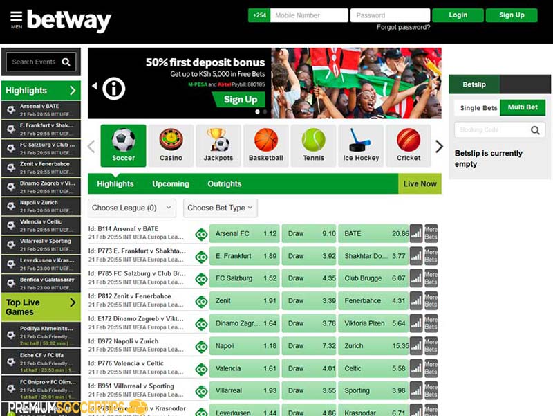 Betway - American soccer betting