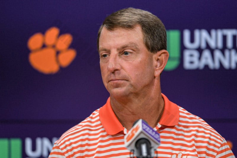 Dabo Swinney (Clemson University – $10.88 million)