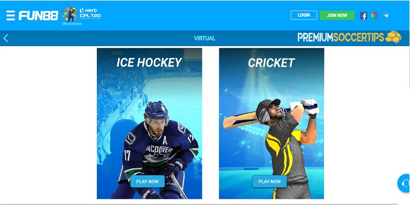 Fun88 - Ice Hockey Betting Sites