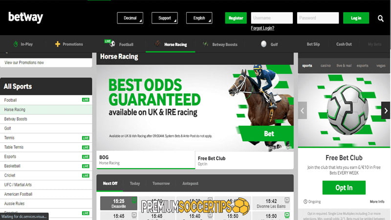 Online betting basketball: Betway