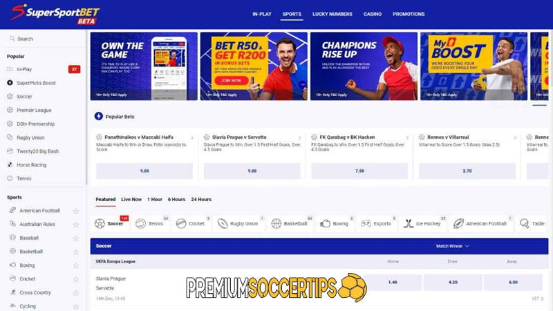 Online betting sites in south Africa: SuperSportBet