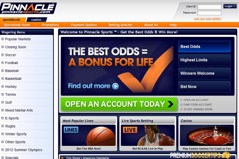 Pinnacle - Olympics betting sites