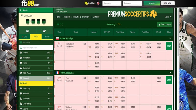 FB88 - Professional Volleyball Betting Casino