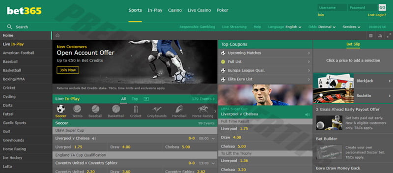 Bet365 - Brazil betting sites