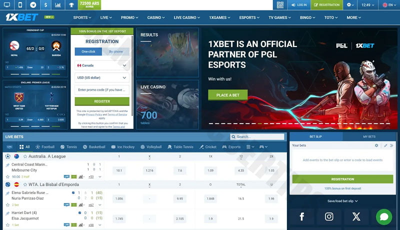 1xBet - Best betting sites in ethiopia