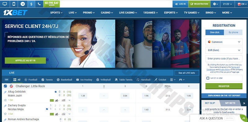 1xbet - Betting sites in Cameroon