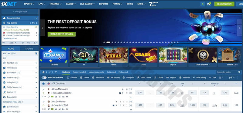 1xBet - Chile betting sites