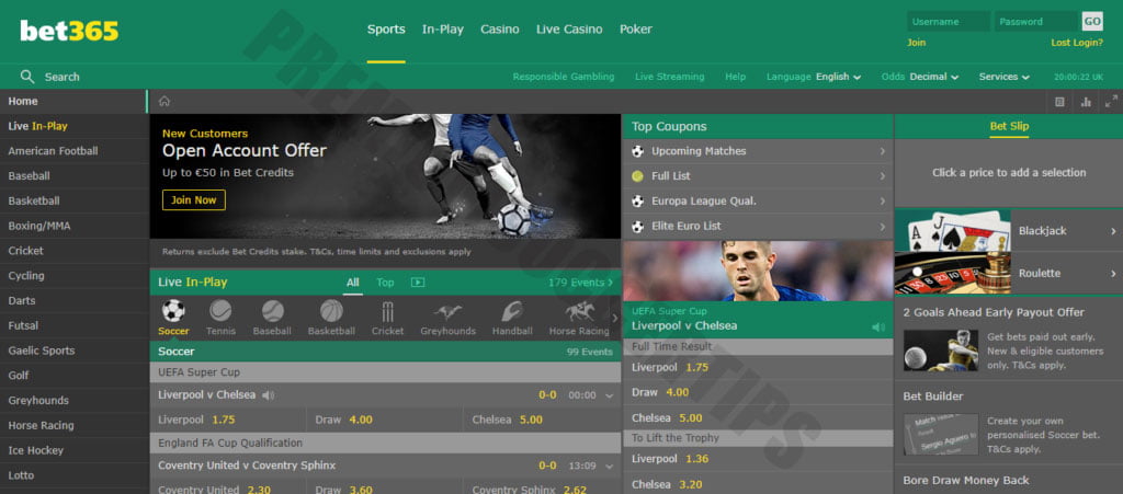 Bet365 - Betting sites Chile