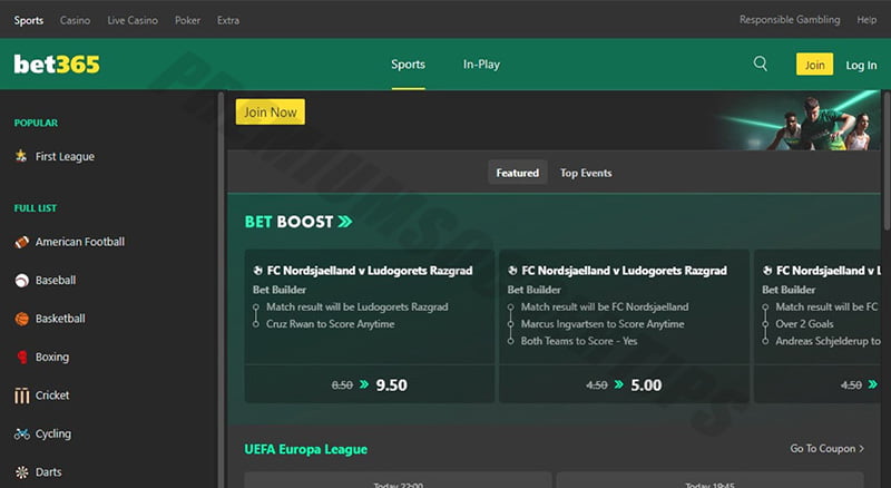 Bet365 - Malaysia betting site