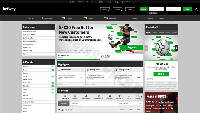 Betway - Best betting sites Spain