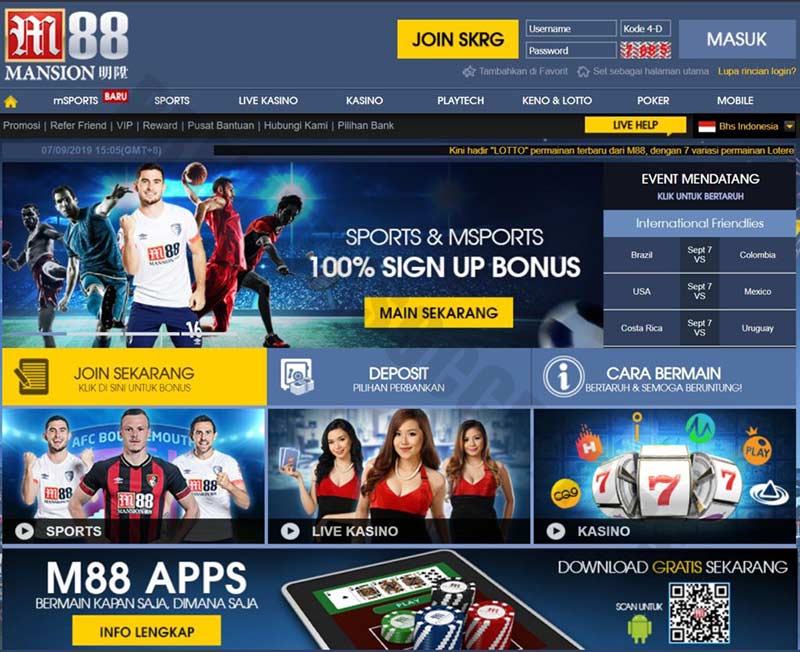 M88 - Peru betting sites