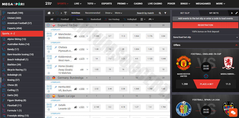 Megapari - Betting sites in Turkey