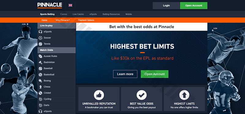 Pinnacle - Betting sites Estonia