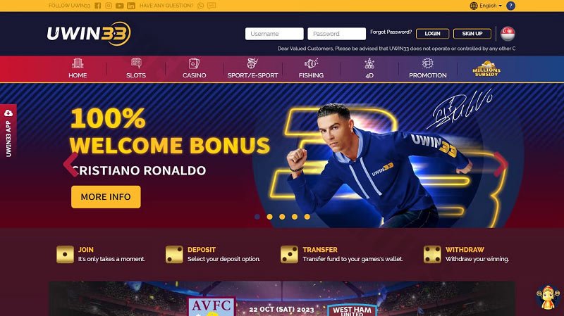 Uwin33 - Best online betting sites Singapore