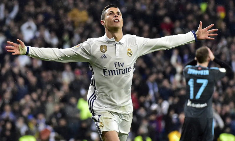 Cristiano Ronaldo scored many goals while at Real Madrid