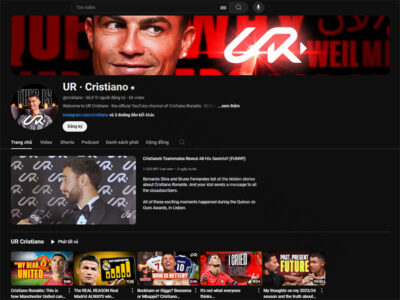 Does Cristiano Ronaldo have a youtube channel​?