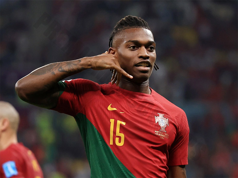 Fastest players at euro 2024: Rafael Leao – 35.4 km/h