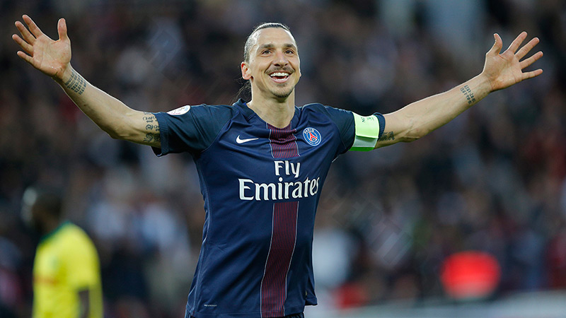 Zlatan Ibrahimovic (PSG) - 124 games (2015)