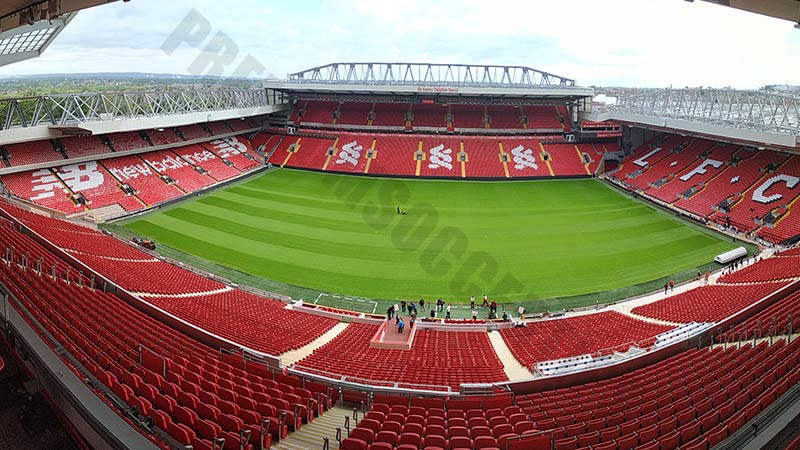 Which is the most beautiful stadium in england: Anfield