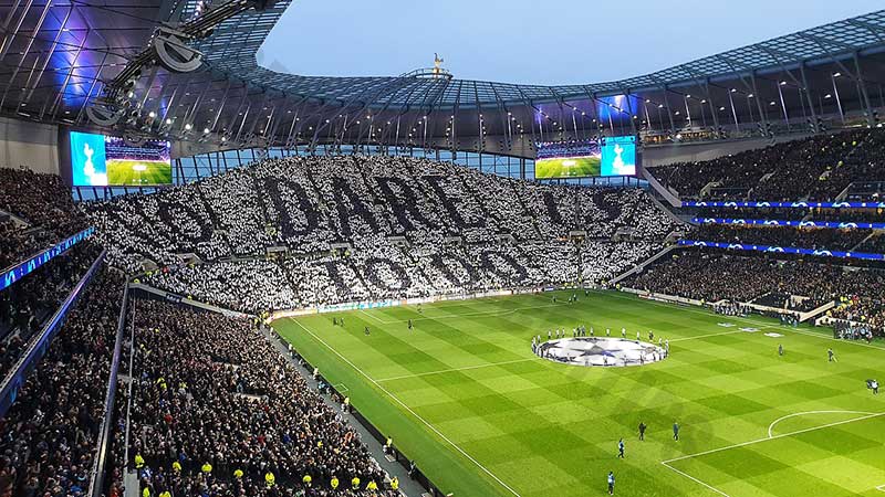 The most beautiful stadium in england: Tottenham Hotspur Stadium