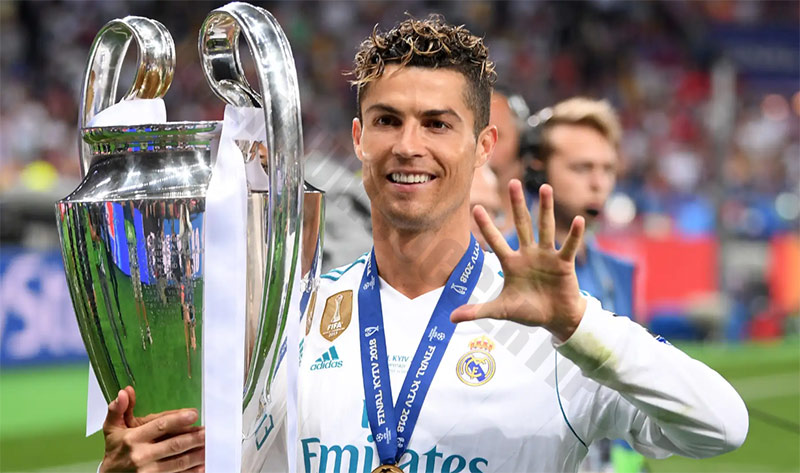 Ronaldo Champions league titles​ with Real Madrid