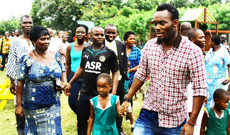 Most charitable football players: Michael Essien