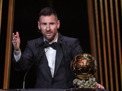 Lionel Messi currently holds the record for the player with the most Ballon d'Ors, with 8 honors