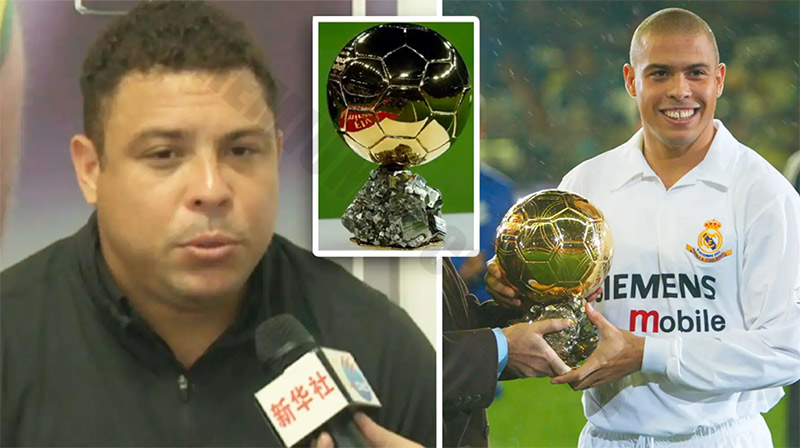 During his legendary career, Ronaldo Nazário won 2 Ballons d'Or in 1997 and 2002