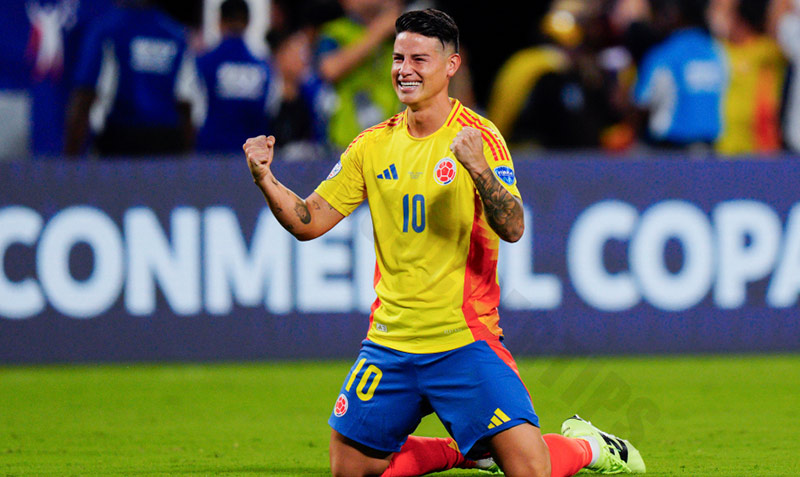 James Rodriguez won Man of the Match four times, scored once and had six assists at Copa America