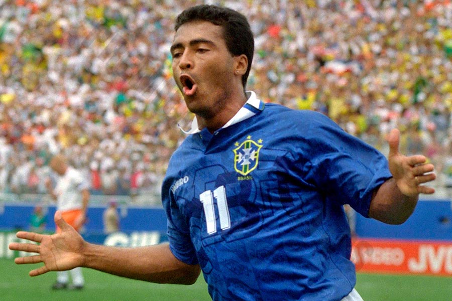 Romário de Souza Faria is another famous number 11 known for his world-class finishing ability