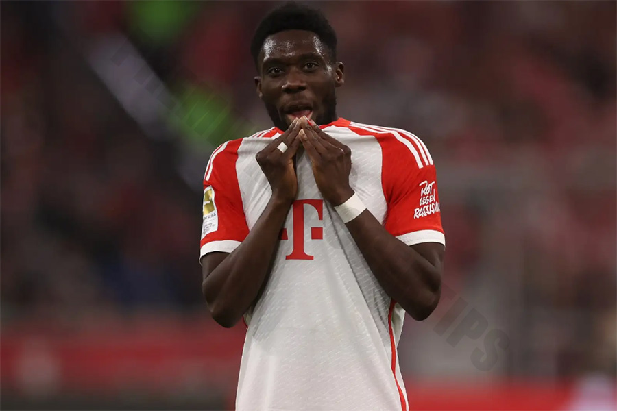 Fastest player in Bundesliga: Alphonso Davies, 22.69 mph