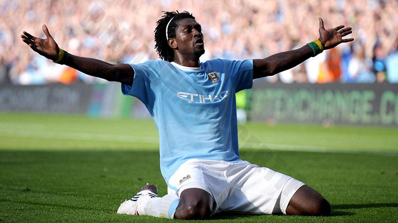 Most offside goals in football history: Emmanuel Adebayor – 328