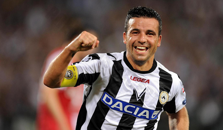 Antonio Di Natale - Goal scoring icon with over 200 goals for Udinese in 12 years