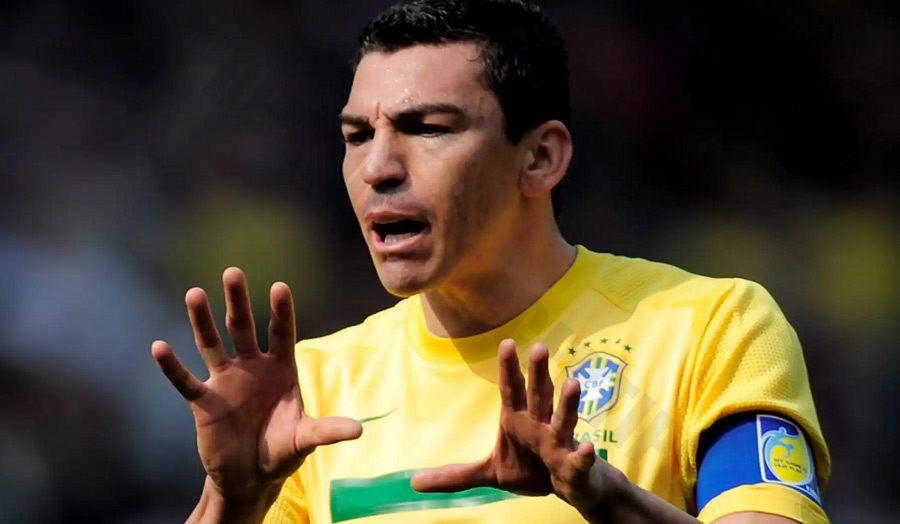 Lucio - A complete centre-back, both solid in defence and scoring important goals in the Champions League